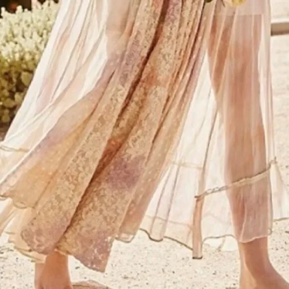 💯 FREE PEOPLE Washed Ashore Maxi Dress - Picture 6 of 9